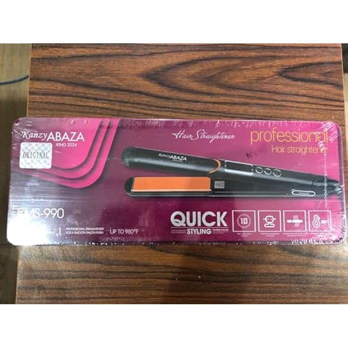 Abaza hair straightener with digital screen